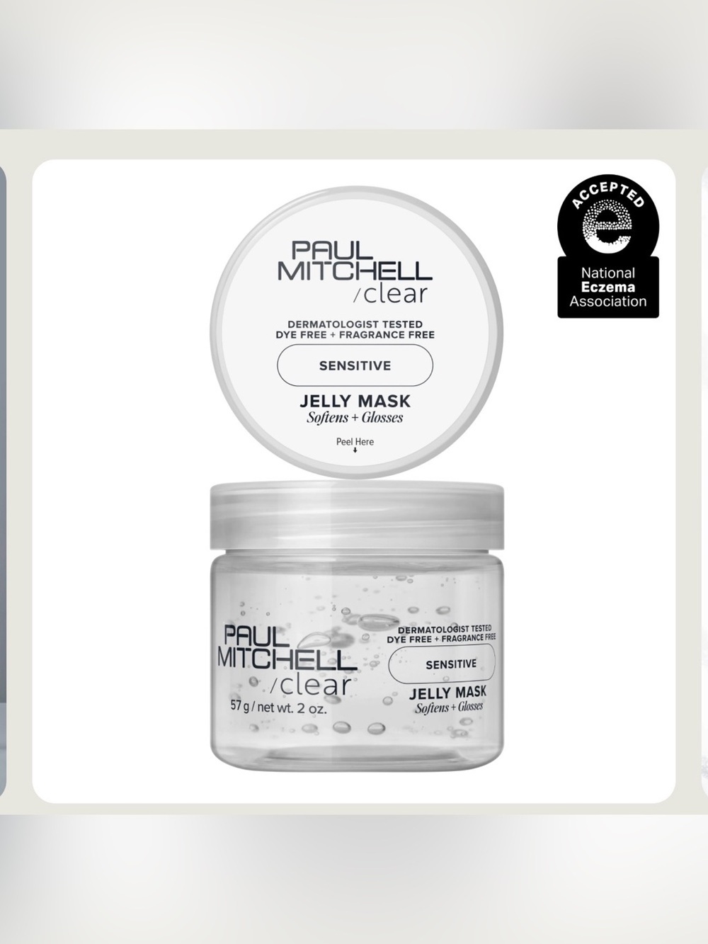 Paul Mitchell Clear‎ Sensitive Jelly Mask Travel Size